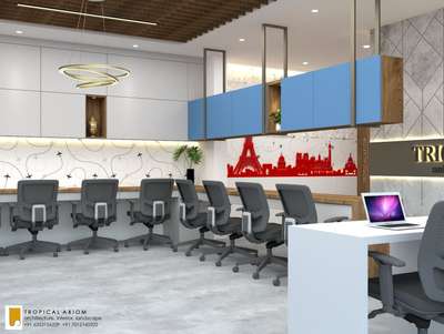 office Interiors by Tropical Axiom 
 #officeinteriors #commercial_building #commerical #travelandtourism