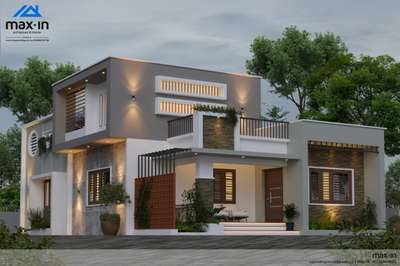 Design for Mr.Sajeev Mannarkkad 
for plan/ 3D : 86.066_49_425
 #HouseDesigns  #ElevationHome #ElevationDesign #ContemporaryHouse #exteriordesigns #High_quality_Elevation #Designs #KeralaStyleHouse #keralastyle #architecturedesigns #CivilEngineer #RoofingDesigns #FlatRoof #FlatRoofHouse #qualityhomes #designers #SmallHouse
