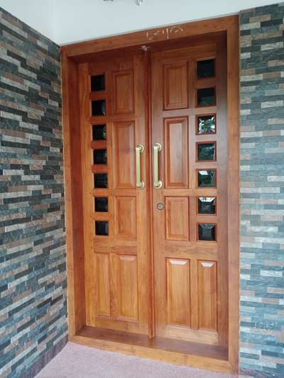 A stylish Teak Main door  #Main_Door
 #Double_Door