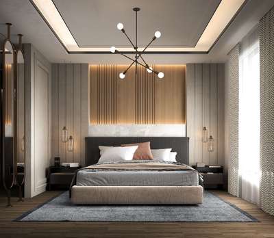 #WardrobeIdeas  #MasterBedroom  #KingsizeBedroom  #BedroomIdeas  #WoodenBeds  #BedroomCeilingDesign  #