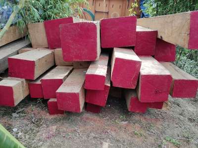 Burma teak square blocks