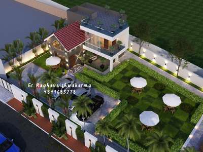 Top view of farmhouse.

#koloapp  #koloviral  #everyone  #alloverindia  #farmhouseproject  #farmhouseelevation  #3dview  #LandscapeGarden  #luxurydesign #paradisedesigns