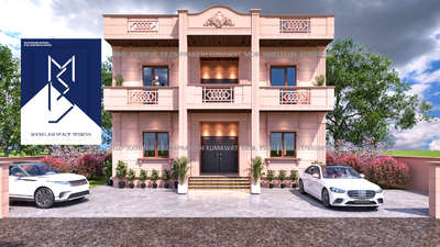 Front elevation in jodhpur stone