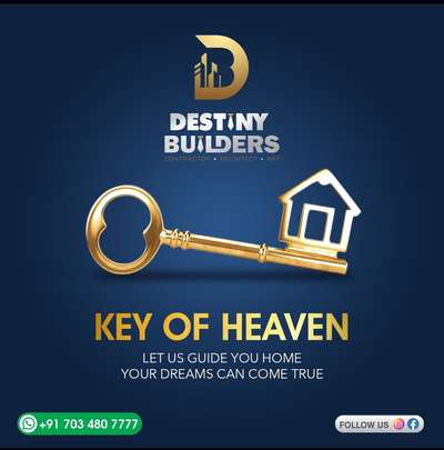 Welcome to Destiny Builders 
Call/WhatsApp:+91 7034807777
                           :+91 7034808777
* Building plan
* Estimation & Consulting
* Civil construction, Renovations
* Electrical,Plumbing and Tile works
* Steel tress  & Carpentry works
* False ceiling work
* Modular kitchen and wardrobes
* Landscaping and Exterior floorings
* All type of Painting and polishing work
* Roofing with tiles and shingles
