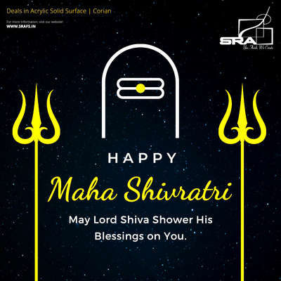 May all the difficulties in your life be banished by Lord Shiva on the occasion of Maha Shivratri. 

Deals in Acrylic Solid Surface | Corian, Dupont Montelli, LG Hi-Mac, Granium, Tristone, Starone , Merino, Rehau || Specialist in Home Temple & Bathroom Vanity.  https://srafs.in/


#shiva #shiv #shivratri #shivshankar #mahashivaratri #mahashivratri #Mahashivratri #mahashivratri2022 #Mahashivratri2022 #lordshiva #lordshiva #lordshiva 
#architecture #interiordesign #fabrication #manufacturing #construction #bathroom #countertops #featurewall #backlit #lghausys #acrylicsolidsurface #solidsurface #interiordesigns #furnituremanufacturer #bathroomvanity #design #kitchendesign #interiordesigner #furniture #furniture #homedesign #corian #temple #mandir #countertop #featurewall #vanity #repair #coriansheet #acrylicsolidsurfacecounter