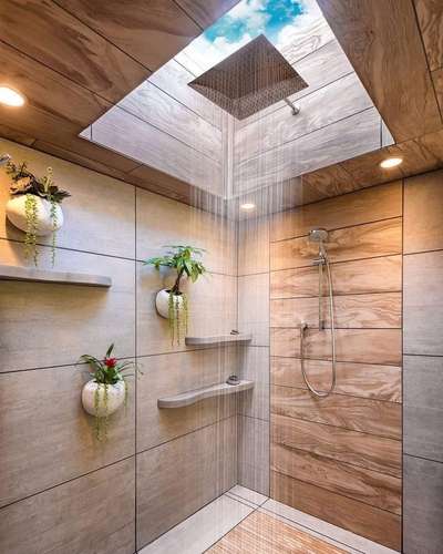 Open Bathroom Artificial Rainfall