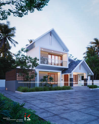 Exterior Home elevation design
Client: Prince kollam
1700 sqft.
3 bedoom attached, living, dining,kitchen,stair 
 #LiviroomDesigns  #exterior_Work  #exteriordesigns  #3d  #3D_ELEVATION  #kerala_architecture