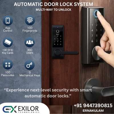 "Advanced automatic door locks for modern homes. "
#automaticdoorlock #HomeAutomation #automaticgatesystem#cctvsecurity#exilor#ernakulam