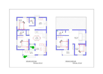 #FloorPlans  #below1500sq  #KeralaStyleHouse