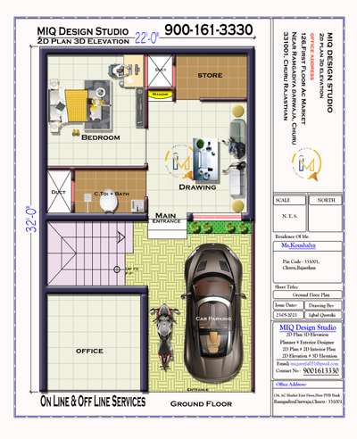 176 गज में शानदार घर ❣️
*22'-0" X 32'-0 704 Sqft*
#Recent_Project_Done 
आप को अगर नक्शा और अपने घर की डिज़ाइन बनवानी हो आप घर बैठे अपनी जरुरत बता कर बनवा  सकते हो, 
#MIQ_Design_Studio
#2D_Plan_3D_Elevation
#Online_Offline_Services
9001613330