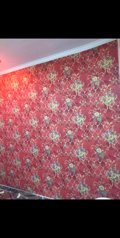 Wallpaper work by Chetan interior in kalyanpuri delhi