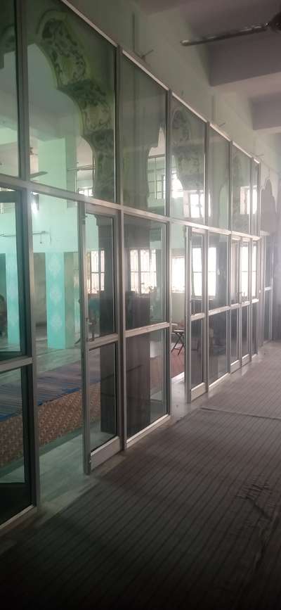 aluminium partition double door