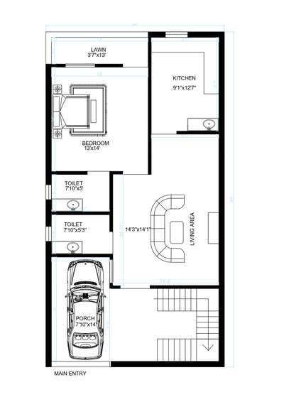 1 bhk house plan with vastu 
location- M.P.
 #FloorPlans  #houseplan  #2d  #2ddesigning  #Architect