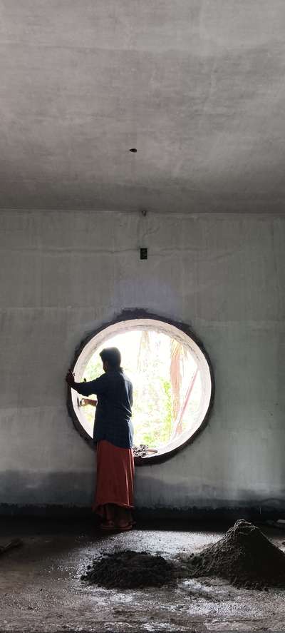 round ventilation on 1st floor #kholo, #D wall décor #thrikkadiri