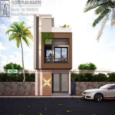 15 foot elevation design by floor plan makers 
 #ElevationHome 
 #ElevationDesign 
#elevation_ 
#facadedesign 
#CivilEngineer 
#architecturedesigns