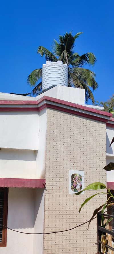 old cement tank replaced by plastic tank