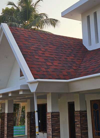 NJ Premium Laminated Shingles.. color: Cherry red             #RoofingShingles #KeralaStyleHouse