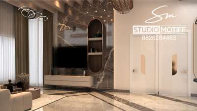 entrence lobby & tv unit 3d render 
#lobby #tvunits #wallpenling #miror