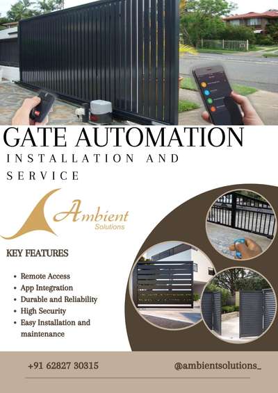 Gate Automation Service #gateautomation #SwingGateMotors #SlideGateMotors #HomeAutomation