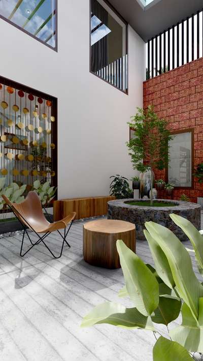 The courtyard 
Status: Ongoing

#tropicalarchitecture #keralahomeplans 
#interior #architecturedesigns 
#kolokerla