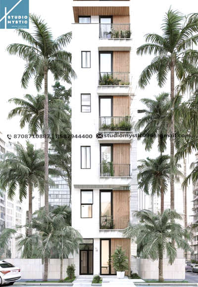 residential facade ..... #realestate  #exteriordesigns  #facadedetail  #exterior_Work  #ContemporaryDesigns  #civilconstruction  #BalconyLighting  #trendingceilingdesign