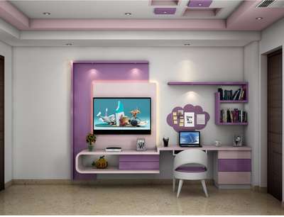 colors forever 
#monochromatic #HouseDesigns #tvunitstorage #StudyRoom #KidsRoom