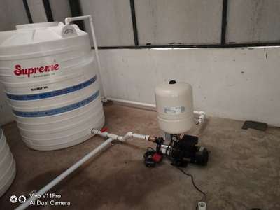 water tank and presure pumb fixinh