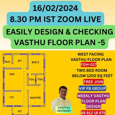 Today 8.30PM

Live Easily Design Vasthu &
 Space-Optimized Floor Plan Live Webinar in Malayalam-5th Floor Plan
Dont miss this oppurtunity

Free Register & Join 

https://www.floorplandesignhub.com/webinar/fdh5/register

Saravanan S Nair

Vasthu Advisor

8891218675