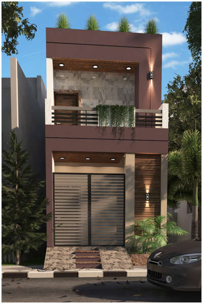 15x40 house elevation design