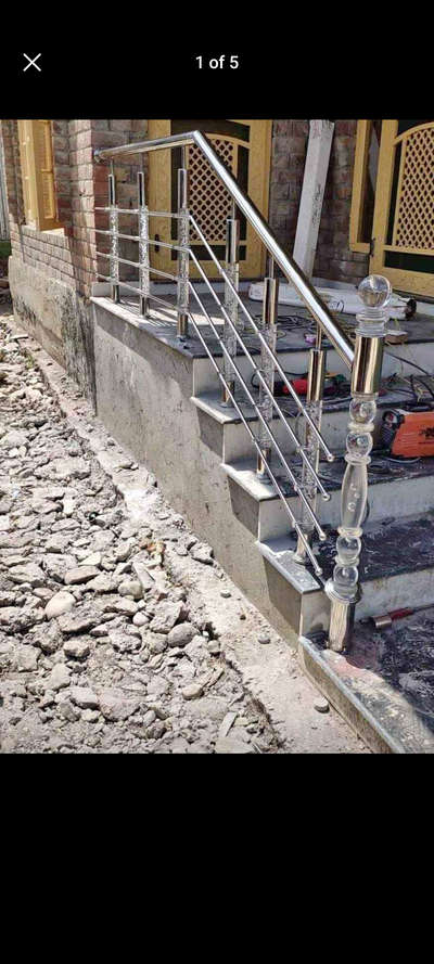 Steel works gate and stairs