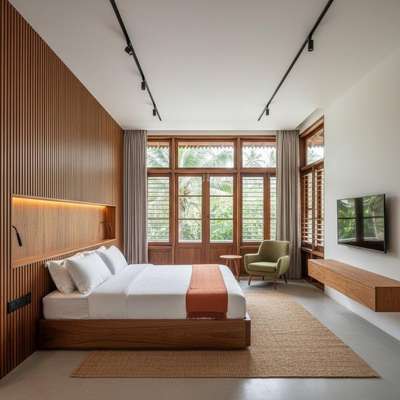 Bedroom interior

 #BedroomDecor #MasterBedroom #BedroomDesigns #Kollam #ContemporaryHouse #HouseConstruction