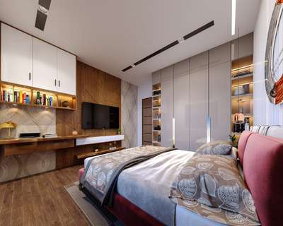 Master bedroom design. 
Design by Krystal design studio. 
City- Jaipur.