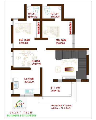 2bhk plan