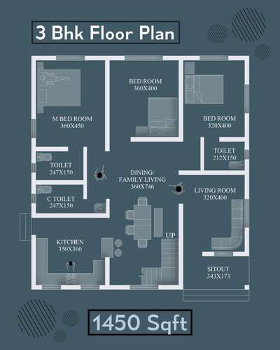 3 Bhk Floor Plan 👉🏻1450 Sqft
Construction Cost: 28 Lakhs 
East Facing

#FloorPlans #3BHKPlans #3BHK #floorplan #budgethomeplan #2dDesign #2ddrwaings #plans
#keralahomes #kerala #architecture #plan #keralahomedesign #home #homesweethome #keralaarchitecture #interiordesigner #homedesign #keralahomeplanners #homedesignideas #homedecoration #homes #floorplans #traditional #keralahome #vasthu #vasthuplan #freekeralahomeplans #homeplans #keralahouse #architecturedesigns