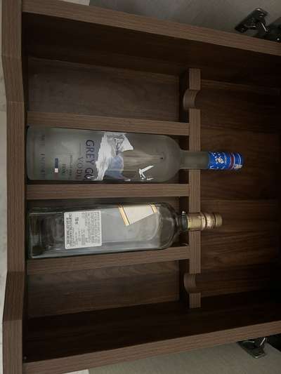 Wooden wine rack drawer #winerack #woodenwinedrawer