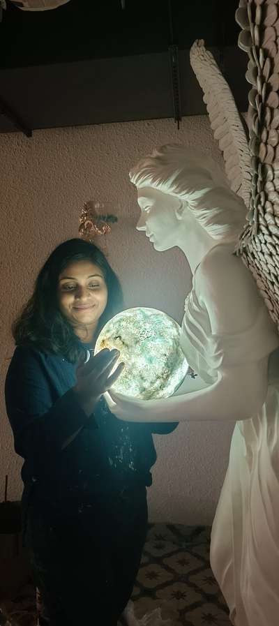 Sculpture of fairy with lamp
.
.
.
#sculptureart #InteriorDesigner #artist #handmadewithlove
