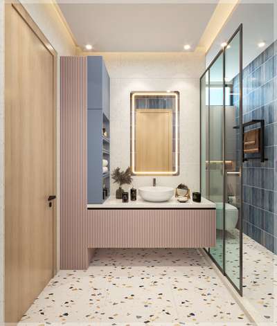 🧼🚿 Tiny Humans, Big Style! 💛
Designed this kid-friendly cum washroom to be fun, functional, and totally fuss-free!
From playful pops of color to smart storage — it’s a space that grows with them ✨

Because little ones deserve big design love too! 💫
#TheSpaceStylists #KidsBathroomDesign #FunctionalSpaces #InteriorDesignIndia #SmartDesign #delhiinteriors  #washroomdesign  #trendingdesign