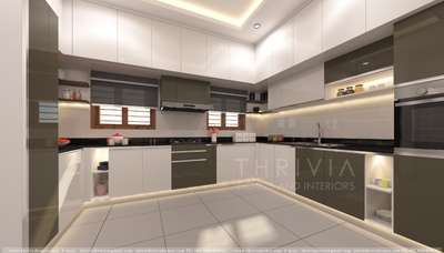 #KitchenIdeas  #LargeKitchen  #ushapekitchen