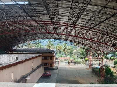 Space Frame(40mx45m) for Bus shelter of St. Joseph school Kalpetta Wayanad       ( executed by Kings Structural System Wynd  and Structural Design, Consultation by Q eL Ti  )