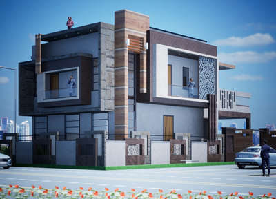 # Call Now 9649489706.👇👇
 # 50x85 Feet Plot 3D Front Elevation Design.
 # House Design.