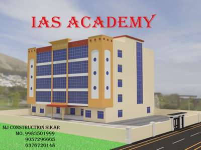 IAS ACADEMY SCHOOL ALWAR RAJASTHAN 3D view # school  #3DPlans