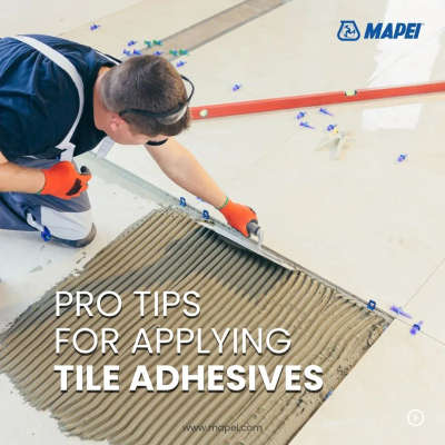 Follow these tips to get a stunning finish with your tile adhesive application. Check out the carousel to know more.

#TileInstallation #TileAdhesiveApplication #Flooring  #keraladesigns  #keralaarchitectures #buildingrenovation #Experts  #FlooringExperts #constraction  #professionals #tips  #FlooringIdeas #AdhesiveApplication #FlooringDesign #mapei