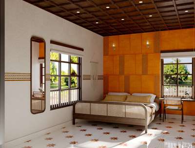 Design for Resort at palakkad. 
 #InteriorDesigner  #Architect   #BedroomDesigns  #TraditionalHouse