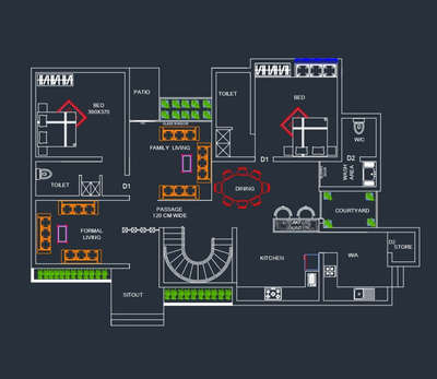 #floor plan #2d plan #EastFacingPlan  # 2bhk #permitdrawing