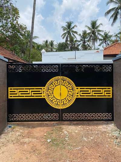 #multiwood  #gate #cncdesign #gateautomation #yellow #contact_9539092742