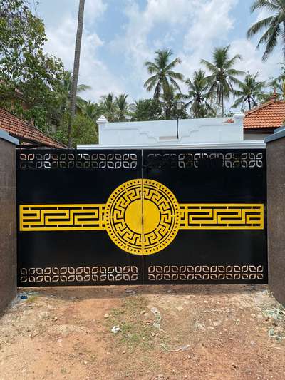 #multiwood  #gate #cncdesign #gateautomation #yellow #contact_9539092742