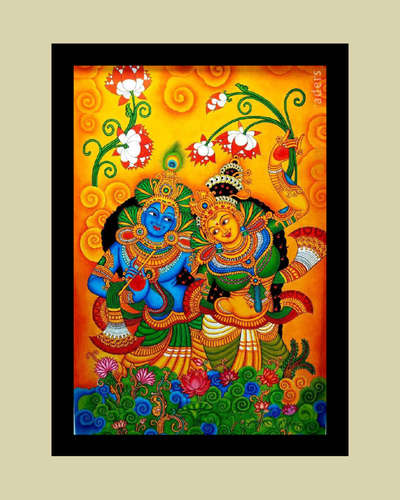 Radha madhavam
Mural painting
 #lordkrishna #muralpainting #radhakrishna