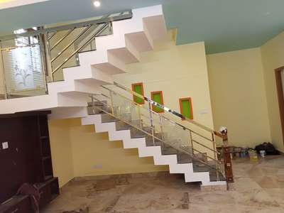 # ss stair and balcony glass work thoghned glass #welding thiruvanathapuram