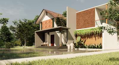 #ProposedResidentialProject  #ProposedResidential  #3D_ELEVATION  #frontElevation  #3drenders  #3drender  #residenceproject  #residence3ddesign  #tropicalhouse #courtyardhouse
