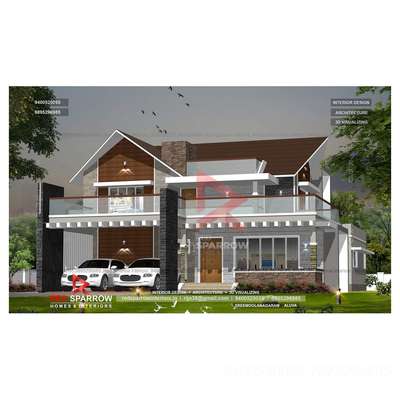 Exterior 3D Design 
Client: Sejin Joy   
Exterior 3d Elevation
Style: Modern
Location: @ koratty
Red Sparrow Homes & Interiors
9400520055, 9895296985.